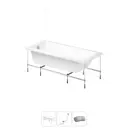 Ванна Lavinia Boho Evan 20220926R 180x80 см акриловая с каркасом, сливом-переливом и подголовниками