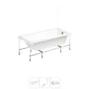 Ванна Lavinia Boho Evan 20220925R 180x80 см акриловая с каркасом, сливом-переливом и подголовниками