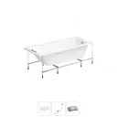 Ванна Lavinia Boho Biore 20220882R 150x70 см акриловая с каркасом, сливом-переливом и подголовниками