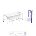 Ванна Lavinia Boho Easter Pro 20221143R 150x70 см акриловая с подвесным унитазом и инсталляцией