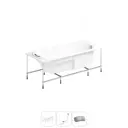 Ванна угловая Lavinia Boho Grance Hill 20220982R левая 170x105 см акриловая с каркасом, сливом-переливом и подголовниками