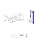 Ванна угловая Lavinia Boho Grance Hill 20221170R правая 170x105 см акриловая с подвесным унитазом и инсталляцией