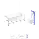 Ванна угловая Lavinia Boho Grance Hill 20221171R правая 170x105 см акриловая с подвесным унитазом и инсталляцией