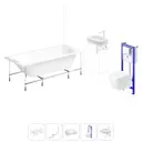 Ванна Lavinia Boho One 20221235R 170x70 см акриловая с подвесным унитазом, инсталляцией и раковиной в комплекте