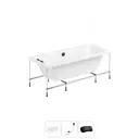 Ванна Lavinia Boho Rock 20220956R 170x75 см акриловая с каркасом, сливом-переливом и подголовниками