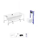 Ванна Lavinia Boho Rock 20221140R 170x75 см акриловая с подвесным унитазом и инсталляцией