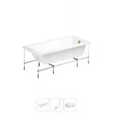 Ванна угловая Lavinia Boho Art II 20220893R левая 170x72 см акриловая с каркасом, сливом-переливом и подголовниками