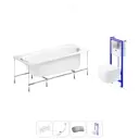 Ванна угловая Lavinia Boho Art II 20221082R правая 170x72 см акриловая с подвесным унитазом и инсталляцией