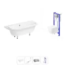 Ванна Lavinia Boho Catani 20221098R левая 170x80 см акриловая с подвесным унитазом и инсталляцией