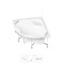 Ванна Lavinia Boho One 20221037R 140x70 см акриловая с подвесным унитазом и инсталляцией