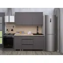 Кухонный гарнитур Sv-мебель Денвер 160x216x60 см ЛДСП цвет серый