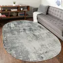 Ковер Avalon Carpet Amber 36540A Grey овал 200x400 см полипропилен