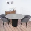 Кухонный стол круглый Frenesie 100x100 см пластик цвет бронзовый каспий