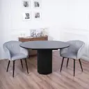 Кухонный стол круглый Frenesie 100x100 см пластик цвет даркстоун