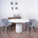 Кухонный стол круглый Frenesie 100x100 см пластик цвет мрамор парфенон