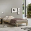 Кровать Домаклево Канапе 2 90x29x190 см фанера цвет натуральное дерево