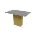 Стол-трансформер прямоугольный Genglass GGT-03-1-6-R-120-160-80 120x80 см лдсп цвет золотой