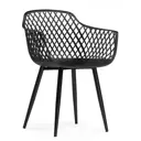 Стул Woodville Rikon 45x79x45 см пластик цвет black / wood