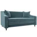 Диван прямой Лига-071 Лига диванов 129764 164x82x93 см велюр цвет seven 113 бирюзовый