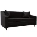 Диван прямой Лига-071 Лига диванов 129770 164x82x93 см экокожа цвет grifon 12 коричневый