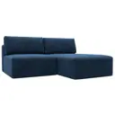 Диван угловой модульный Лига-060 НПБ Лига диванов 129510 200x84x187 см велюр цвет brut 11 синий