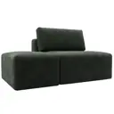 Модули диван и пуф Лига-060 НПБ Лига диванов 129593 100x84x185 см шенилл цвет rimini 09 зеленый