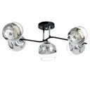 Люстра на штанге Bayerlux Сима-ленд 9408292 5 ламп 3 м² цвет серый