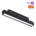 Трековый светильник линейный светодиодный Novotech 359480 12 Вт трехфазный регулируемый белый свет цвет черный