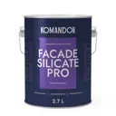 Фасадная краска Komandor facade silicate pro силикатная цвет белый база А 2.7 л