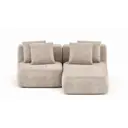 Диван Mebelroom 200x74x160 см велюр цвет белый