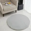 Коврик декоративный Плюшевый Sofi de Marko серый 100х100 см