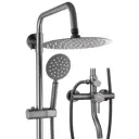 Душевая стойка Wasser zimmer ZM-7728-18Q 3 режимная с тропическим душем цвет графит