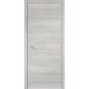 Дверь межкомнатная глухая Канзас 60x200 см ПВХ цвет дуб европейский серый с замком
