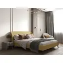 Кровать Mebelroom Мосс Соул540 143x95x214 см цвет желтый ЛДСП