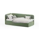 Кровать детская Mebelroom Soft 200x90 см фанера цвет зеленый teddy