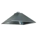 Зонт купольный Шамрай 1000x500 мм D125 мм оцинкованная сталь цвет серый