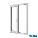 Окно пластиковое ПВХ Veka WHS 1400x1200мм (ВxШ) двухстворчатое поворотно-откидное левое/глухое правое двухкамерный стеклопакет цвет белый