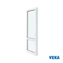 Балконная дверь пластиковая ПВХ Veka WHS 1900x800мм (ВxШ) левая однокамерный стеклопакет/сэндвич 24мм цвет белый