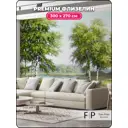 Фотообои флизелиновые Foto Print Березы у реки 02-053-А-3-2.7 300x270 см
