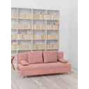 Раскладной диван Cityhd прямой диван 190x73x73 см велюр цвет розовый
