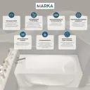 Прямоугольная ванна 1marka PRAGMATIKA 01пр19380кп акрил 193x80см