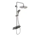 Душевая система Abelsberg SNS52790BN с термостатом 3 режимная цвет титан