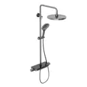 Душевая система Abelsberg SNS52790GM с термостатом 3 режимная цвет космическая сталь