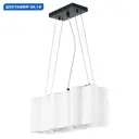 Люстра подвесная светодиодная LIGHTSTAR 802137 Nubi 3 лампы 8 м² цвет черный