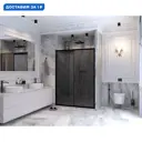 Душевая дверь Ambassador 17022216ABB 100см эффект стекла прозрачный раздвижной