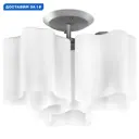 Люстра на штанге Lightstar Nubi Ls_802030 3 лампы 6 м² цвет матовый хром