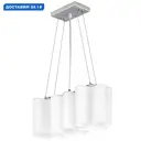 Люстра подвесная Lightstar Nubi Ls_802130 3 лампы 6 м² цвет матовый хром