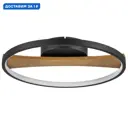 Люстра потолочная светодиодная Lightstar Lodi 7 м² теплый белый (желтый) свет цвет дерео-черный