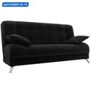 Диван-книжка Анна Лига диванов 102743 198x96x105 см велюр цвет черный