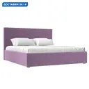 Кровать Кариба 180 Лига диванов 113982 195x110x211 см микровельвет цвет сиреневый